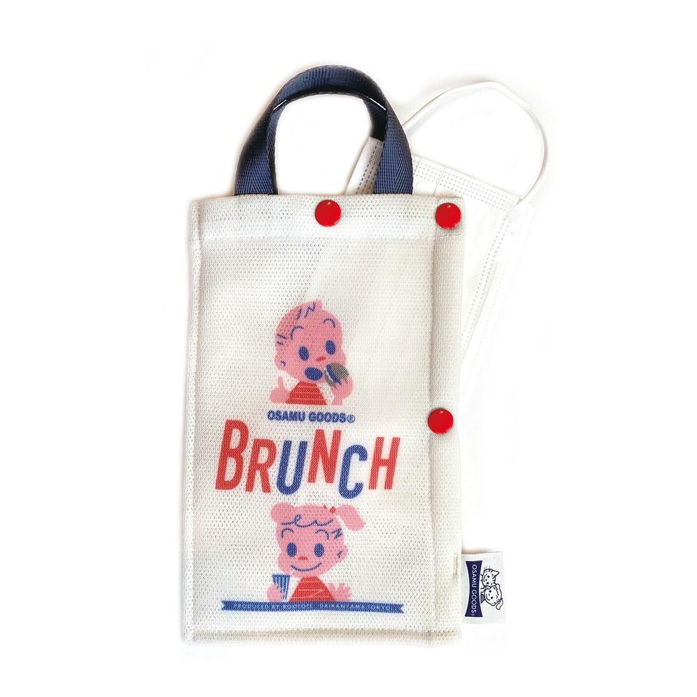 ☆ BRUNCH オサムグッズ バッグ 通販 OSAMU GOODS ルートート ROOTOTE マスクケース おしゃれ 携帯 マスクポーチ 洗える 丸洗い 洗濯機 弱_画像1