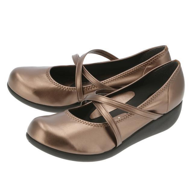 * bronze * LL(25.0-25.5cm)ligeta shoes lady's mail order ..... stylish pain . not low heel casual 40 fee 50 fee brand 