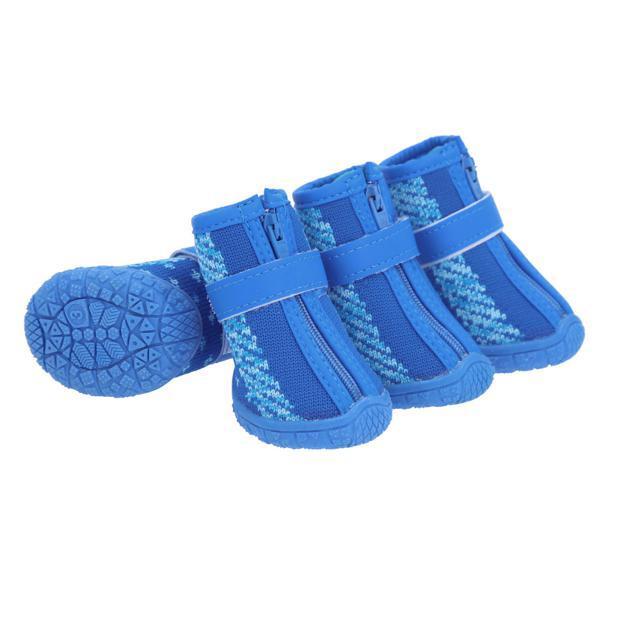 * blue * #5 dog shoes ...... mail order dog dog for shoes pair legs cover slip prevention reflection reflector fastener zipper 