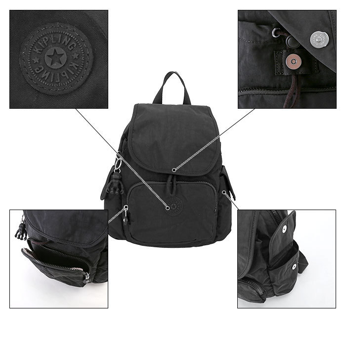 ☆ I267089L.GYguri キプリング kipling バッグ リュック 通販 シティパック ミニ CITY PACK レディース おしゃれ 大人 かわいい 小さめ_画像8