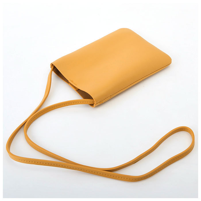 * yellow Mini bag shoulder mail order sk air bag imitation leather square fake leather sakoshu lady's smartphone pouch . purse posi