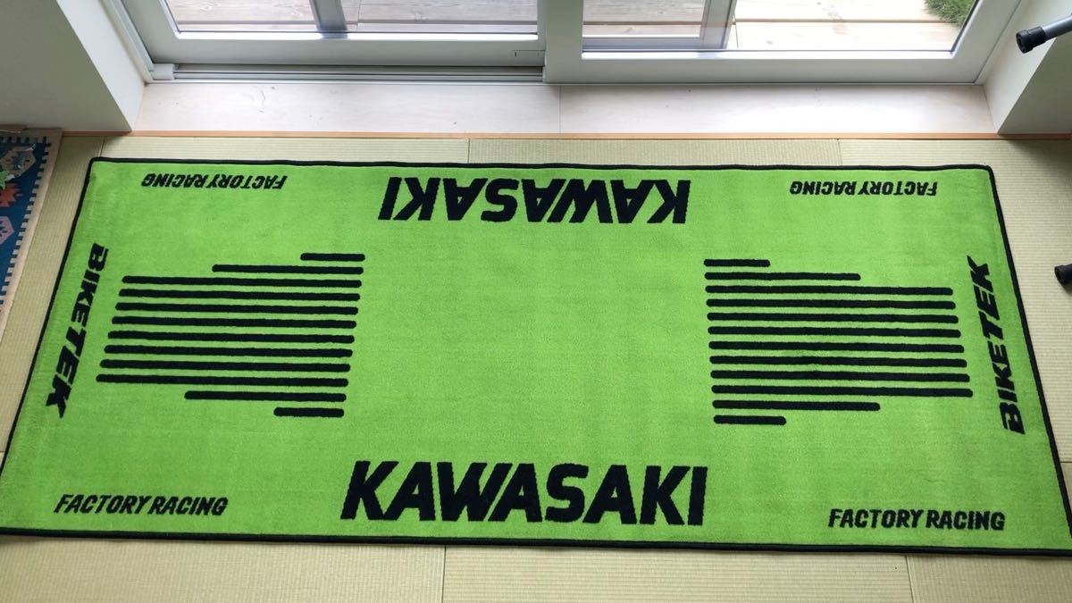 正規品新品】 BIKETEK ガレージマット KAWASAKI 190x80cm ピット 正規品新品】 BIKETEK ガレージマット KAWASAKI 190x80cm ピット