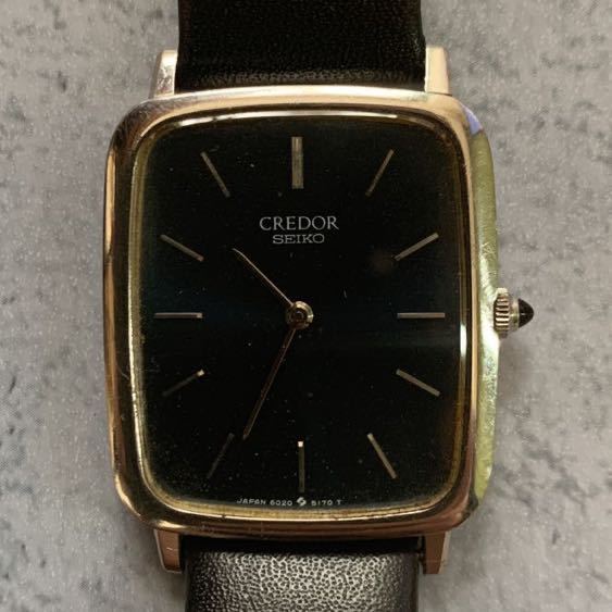 CREDOR クレドール SEIKO セイコー ネイビー文字盤 SS クォーツ腕時計 6020-5170 ブルー文字盤 GKGT061
