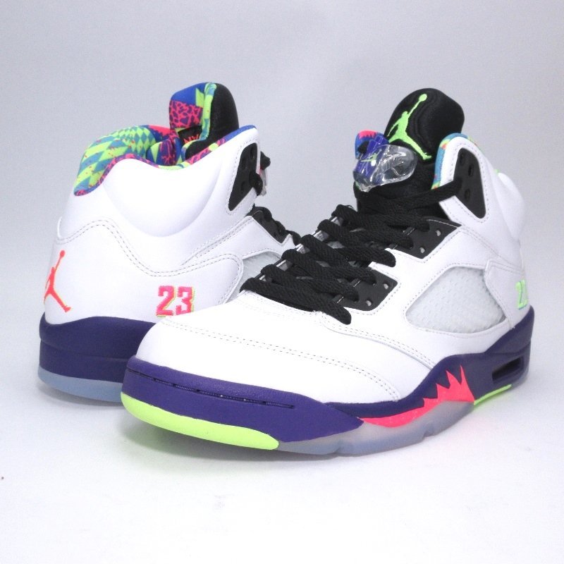 未使用 NIKE ナイキ 27cm AIR JORDAN 5 RETRO Alternate Bel-Air DB3335-100 エアジョーダン レトロ WHITE 箱付 90004021_画像2