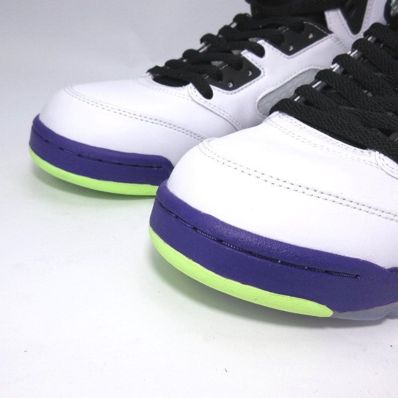 未使用 NIKE ナイキ 27cm AIR JORDAN 5 RETRO Alternate Bel-Air DB3335-100 エアジョーダン レトロ WHITE 箱付 90004021_画像7