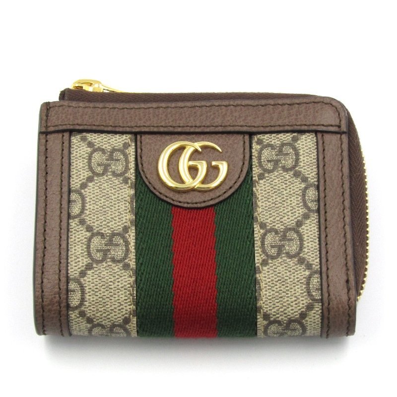 美品 GUCCI グッチ ミニ財布 644333 96IWG 8745 オフィデア ジップ