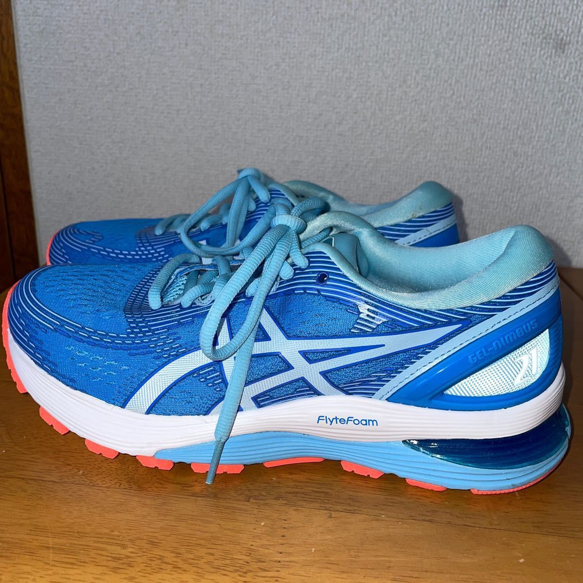 アシックス asics レディース 陸上 ランニングシューズ GEL-NIMBUS 21-Wide 1012A155