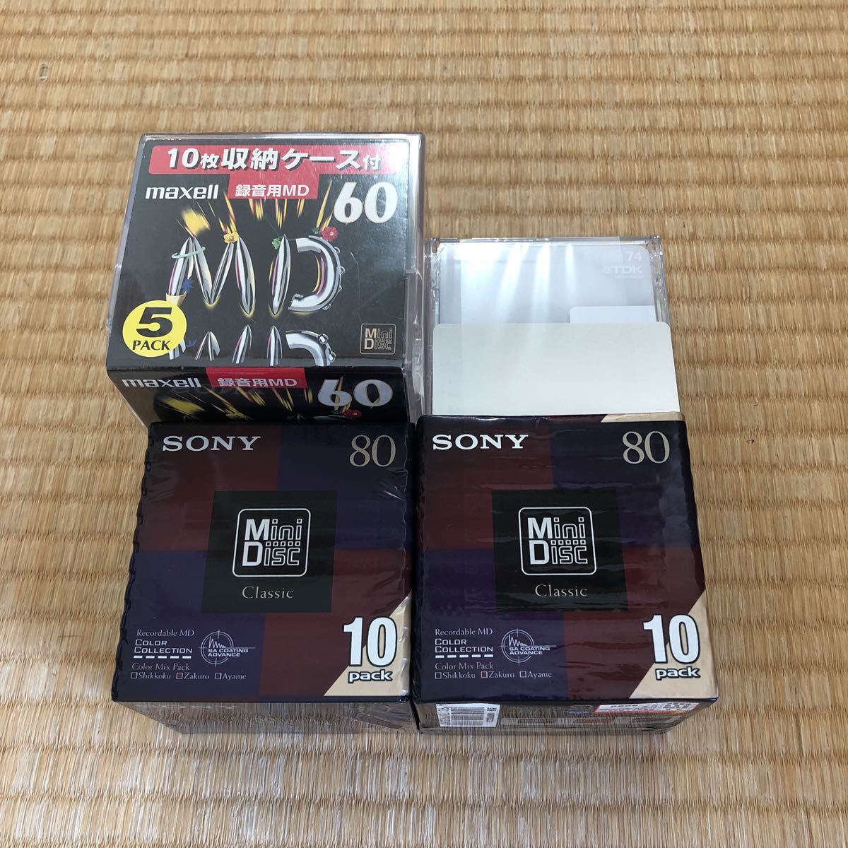 【MD】新品未使用&未開封32枚 まとめ SONY Classic 80分 maxell 60分 TDK 74分 録音用MD ミニディスク MiniDisc 日本製_画像1