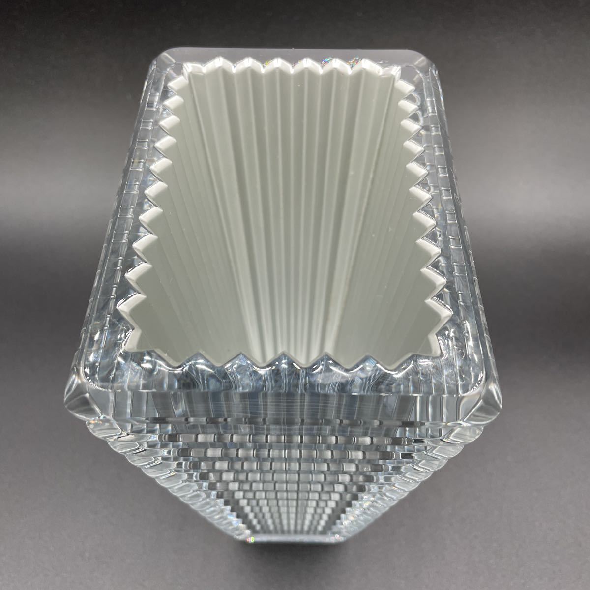 ☆Baccarat バカラ クリスタルガラス フラワーベース アイベース 箱