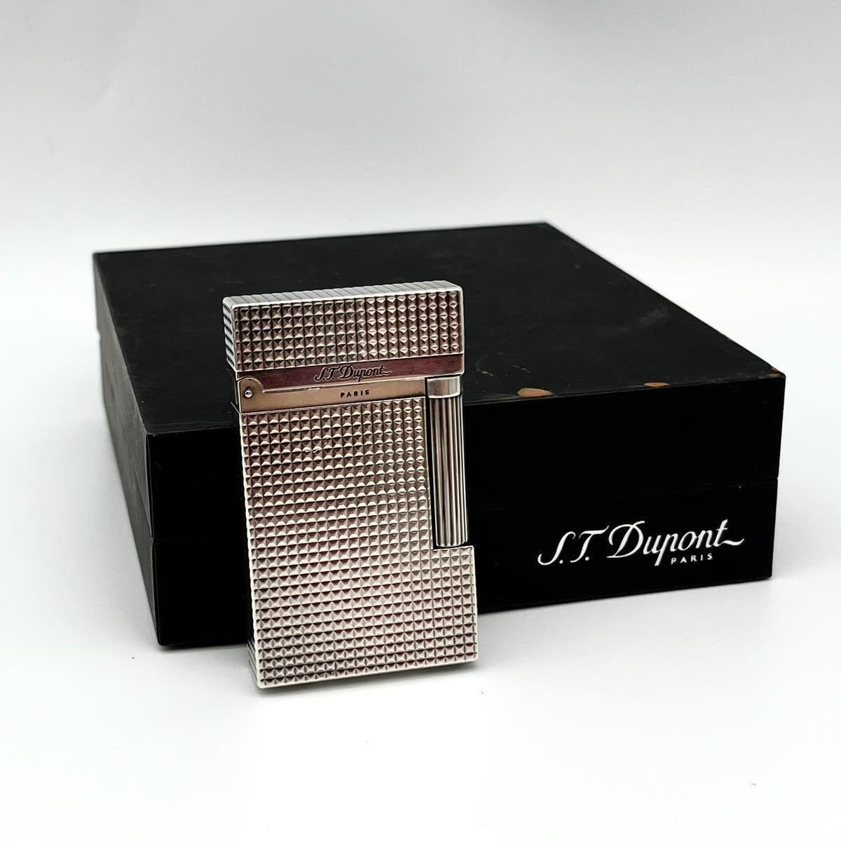 1円 良品 S.T.Dupont デュポン ガス ライター ライン2 ダイヤモンド