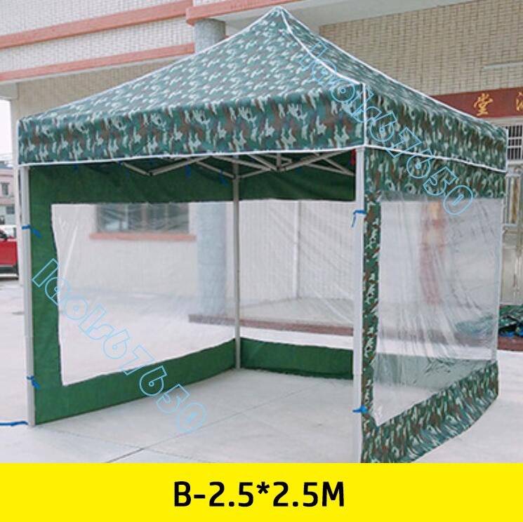 太い足 屋外 迷彩テント 折りたたみ格納式 キャノピー パーキング傘 祭り イベントテント タープテント B-2.5*2.5M