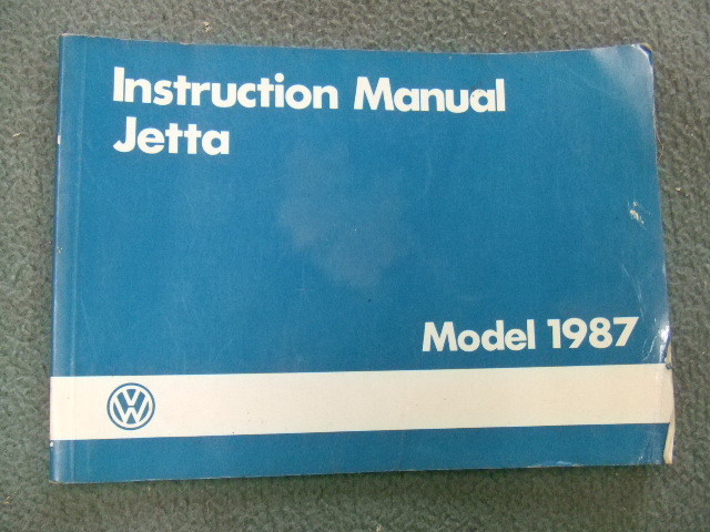 VW フォルクスワーゲン ジェッタ2 1987年 JETTAⅡ 取扱説明書 ヤナセ オーナーズマニュアル　オーナーズハンドブック 16RV_画像1