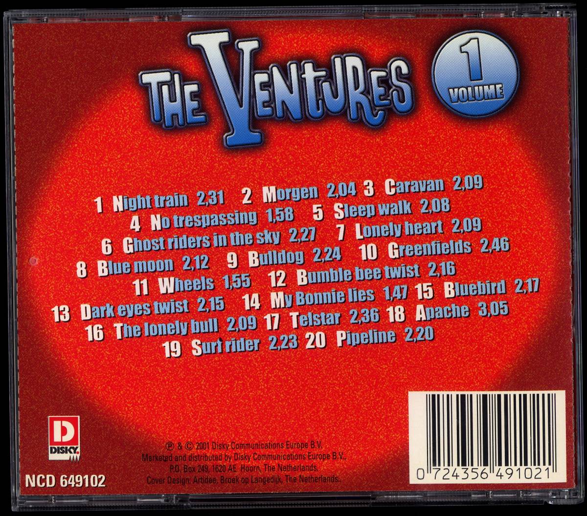 CD THE VENTURES NIGHT TRAIN LONELY HEART WHEELS SURF RIDER etc with 20tracks