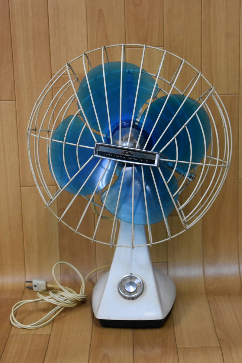 ドール 昭和レトロ TOSHIBA 東芝扇風機 LW型 4枚羽根 アンティーク 未整備品 稼働品