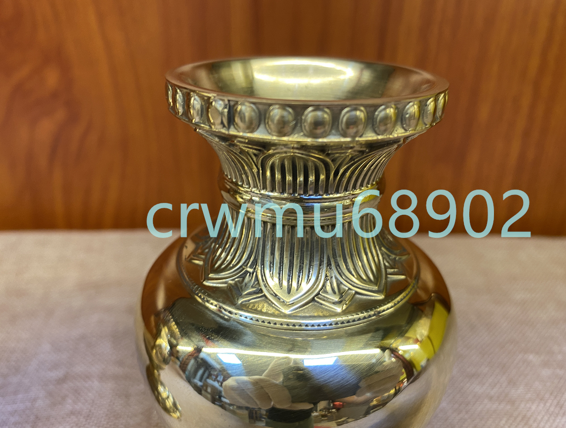 密教法具 美品 別上筋彫前具 華瓶一組 密教法具 美品 別上筋彫前具 華瓶一組