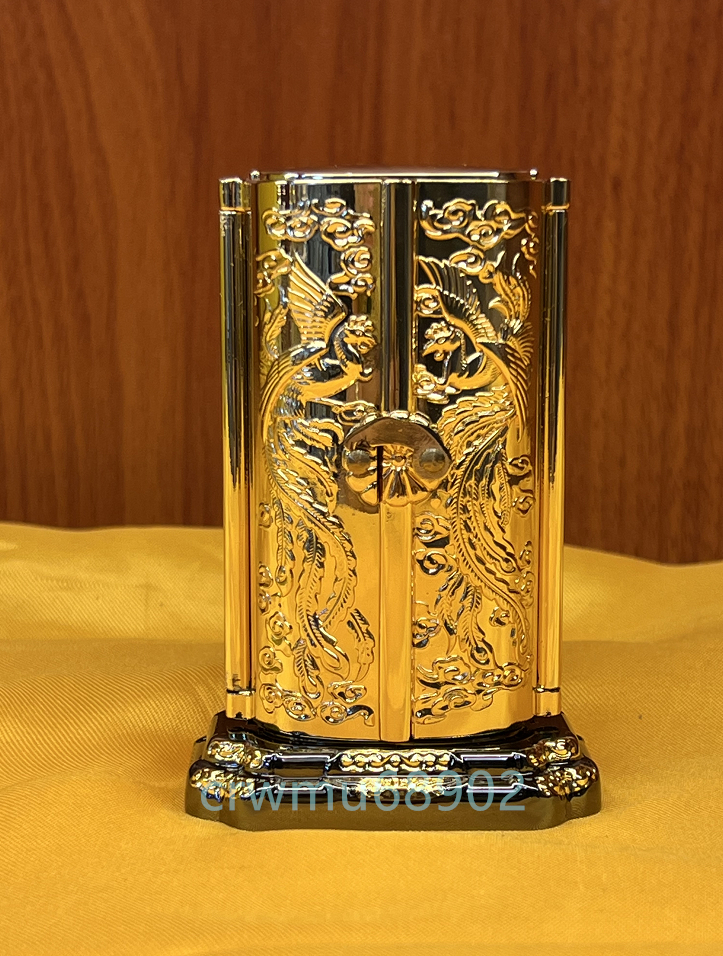 仏像 厨子入り 銅製 金メッキ 大黑天像 高さ10.5cm