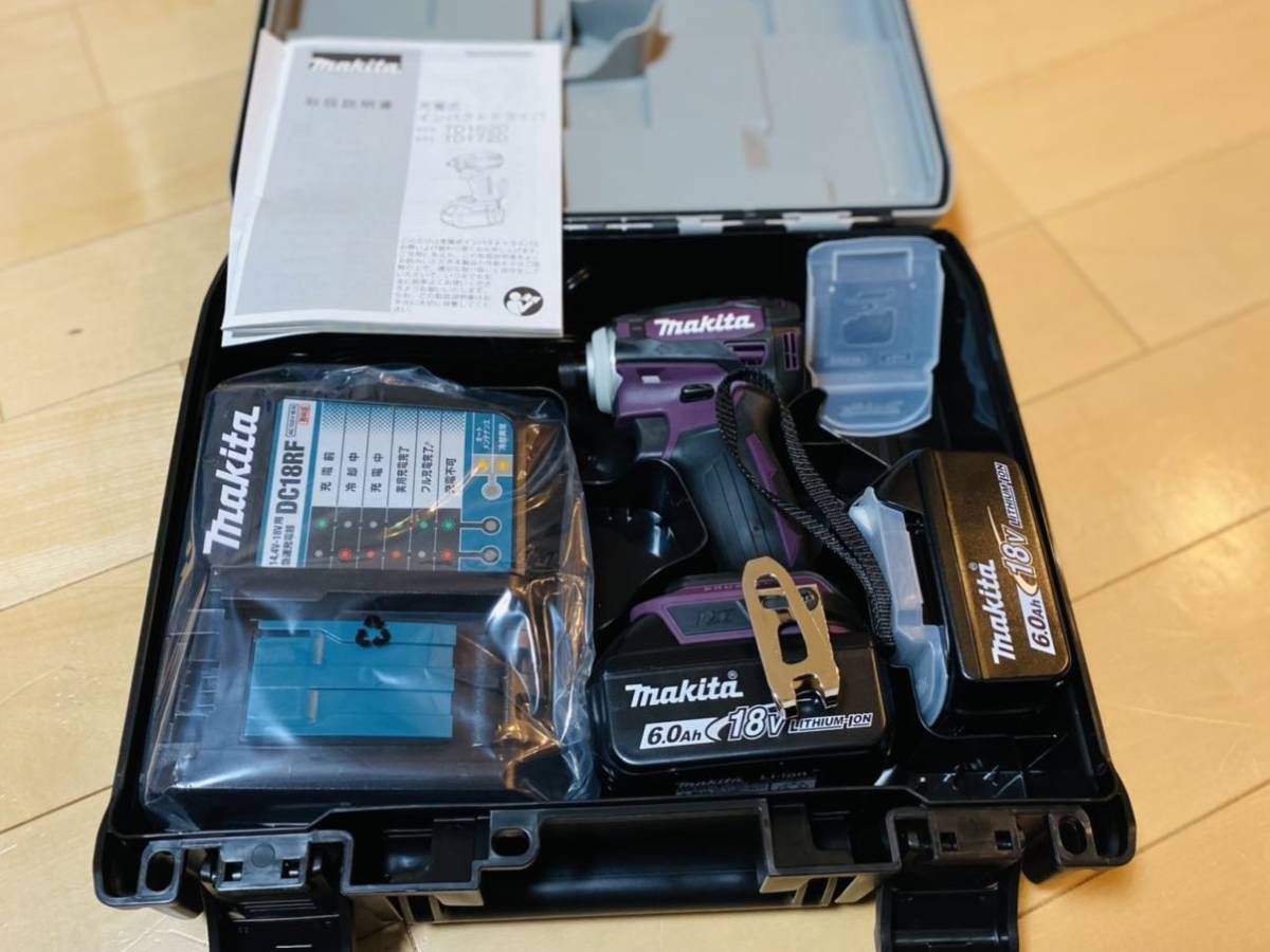 1円スタート】マキタ インパクトドライバ 充電式 makita TD172D 紫