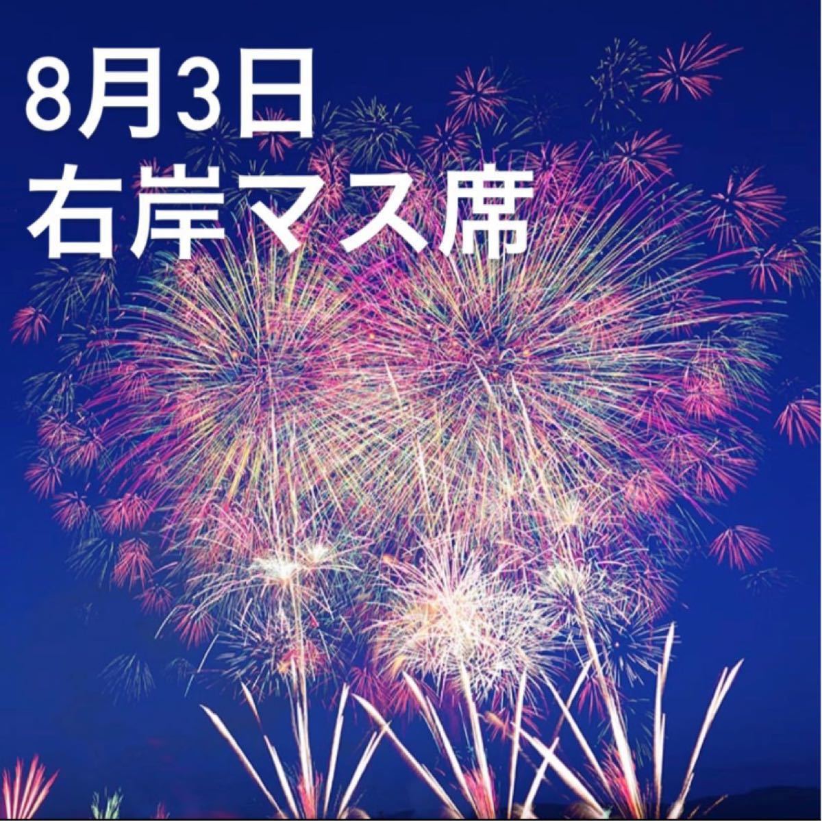 長岡花火 マス席 8月3日 - その他