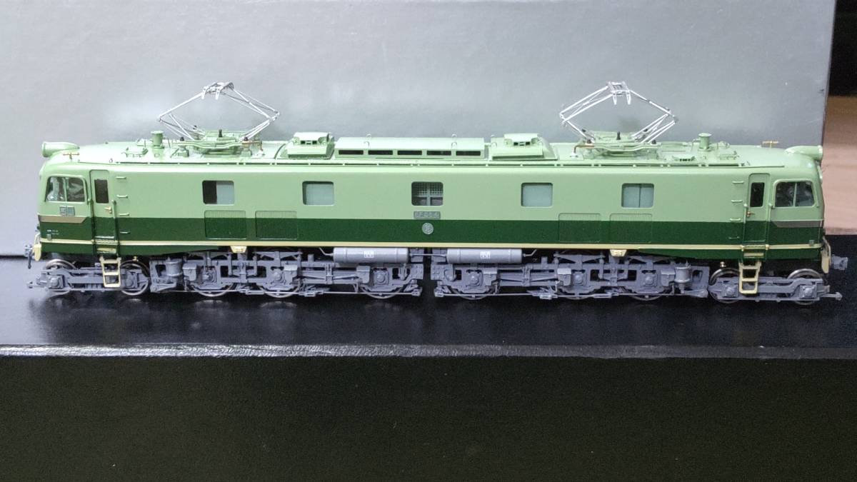 HO ピノチオ EF58 4号機 グリーン濃淡 試験塗装 (青大将試験塗装
