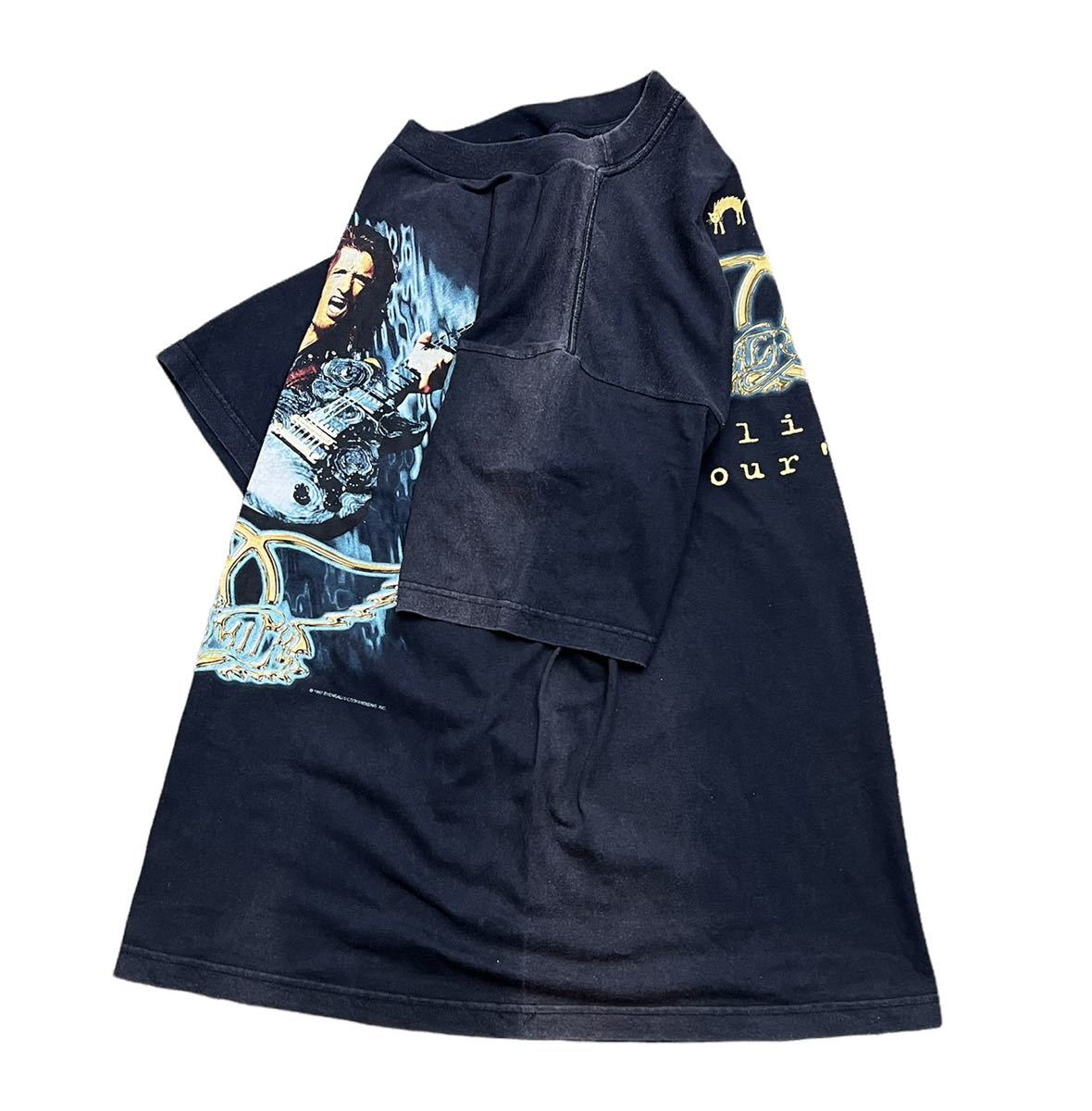 ビンテージ 90s【エアロスミス】ロック Tシャツ L USA製 古着 ビンテージ 90s【エアロスミス】ロック Tシャツ L USA製 古着