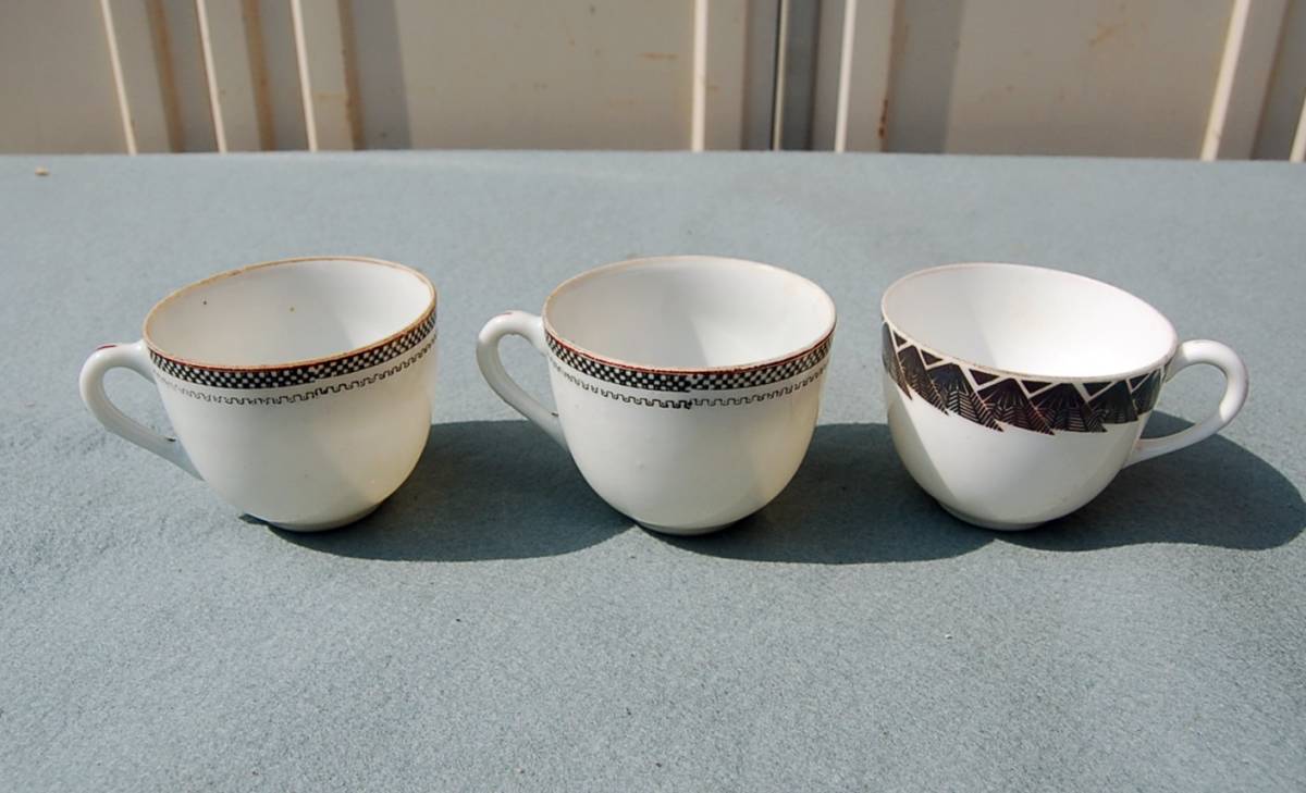 3客　ティーカップ・コーヒーカップ　東和陶器/山内×２　　東洋陶器會社　　カップのみ_画像1