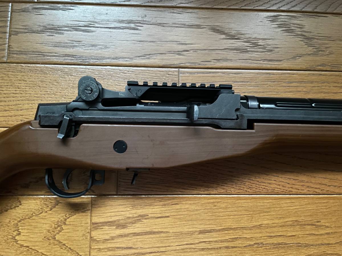 東京マルイ M14 ウッドタイプストック 電動ガン [ジャンク扱い] 多弾マグ・レールマウント付き 1円スタート_画像8