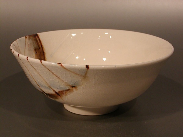 茶道具抹茶茶碗平茶碗色絵傘、 京焼山川敦司作、桐共箱新品。 | JChere