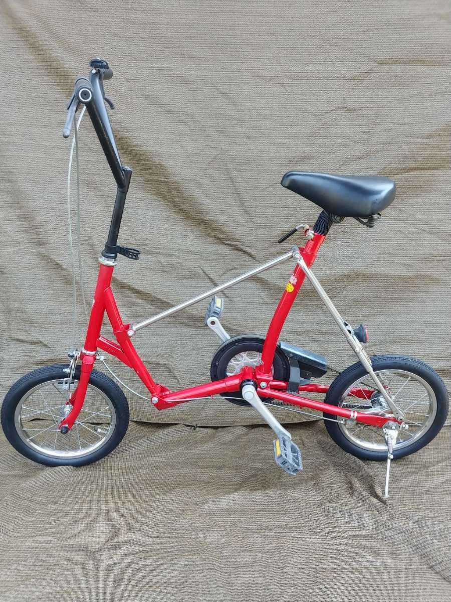 折り畳み自転車 BRIDGESTONE PICNICA ワンタッチ ピクニカOPC14B◇赤