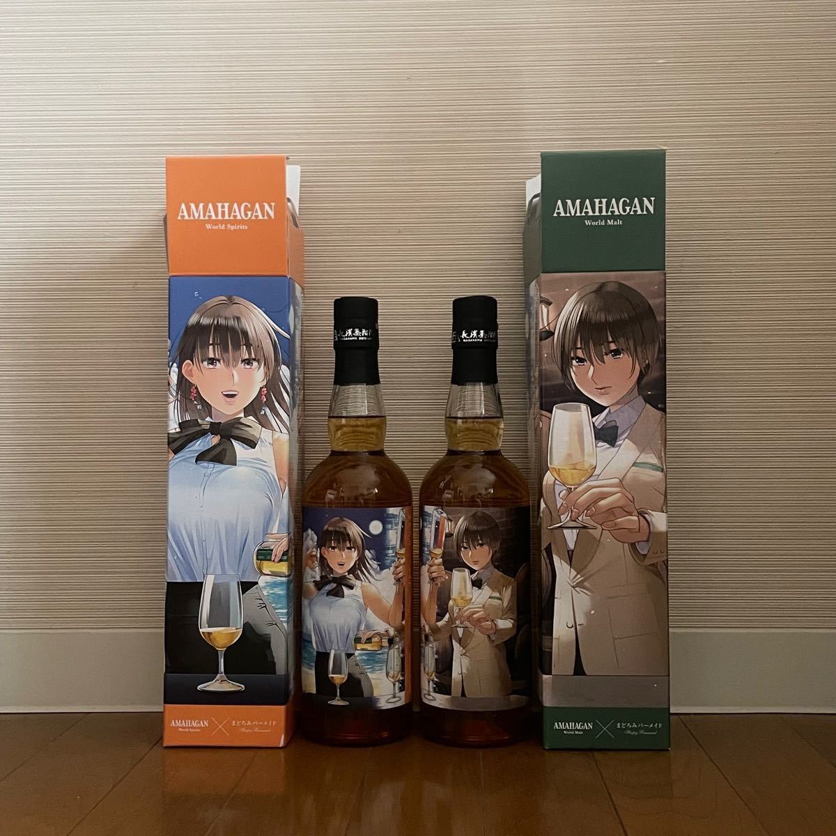 長濱蒸留所 アマハガン×まどろみバーメイド コラボ第二弾 伊吹騎帆 、陽乃崎日代子 2本セット