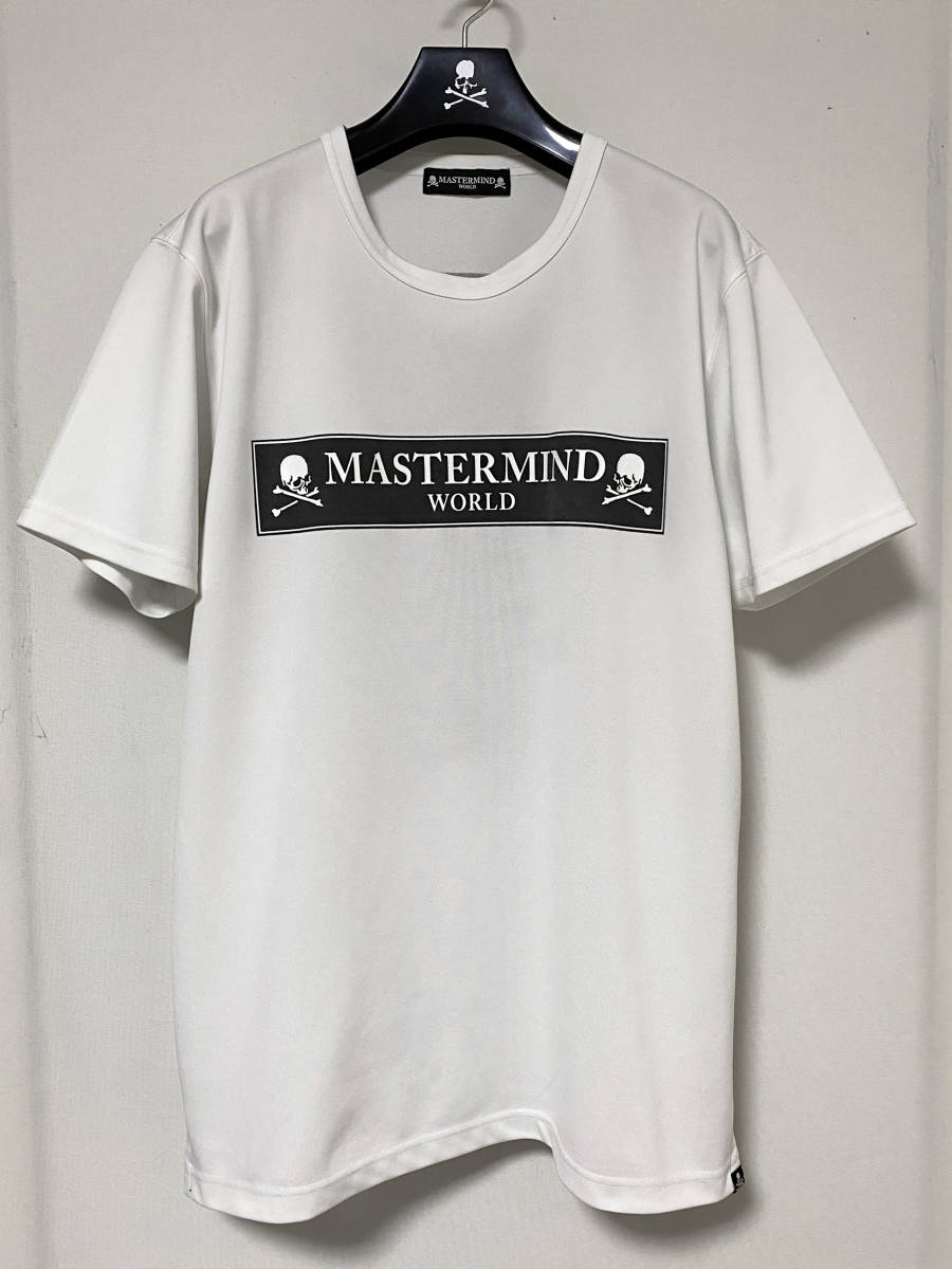 【正規品】定価55,000円/19SS MASTERMIND WORLD/レギュラーフィット 前後BOXスカルロゴプリント Tシャツ【XLサイズ】【日本製】_画像2