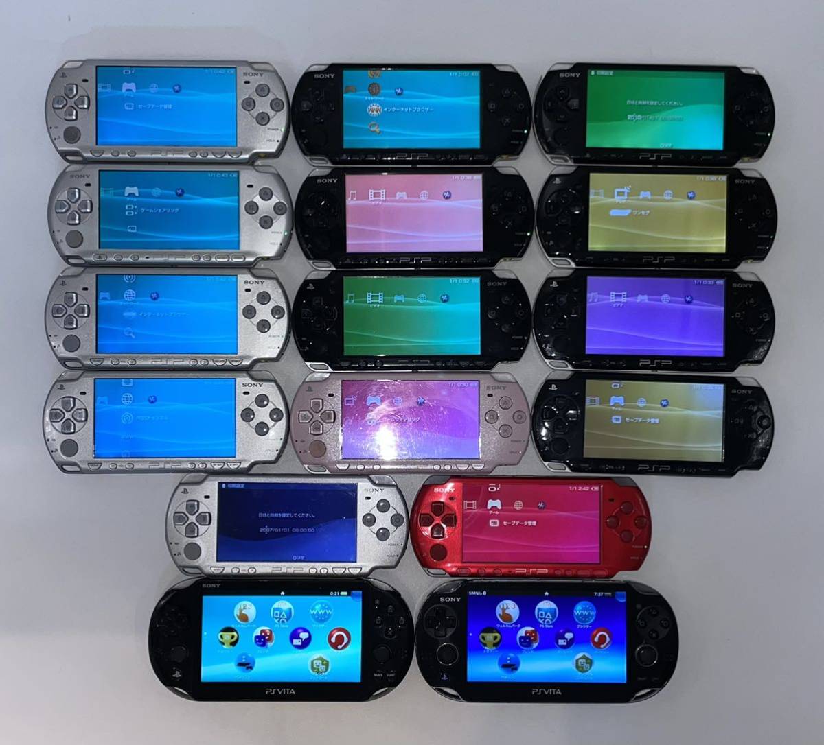 美品多数】 PSP 本体 プレイステーション・ポータブル まとめ売り 通電