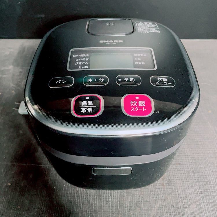 動作品　SHARP 炊飯器 3合 KS-C5G-B 黒 ブラック 2014製　シャープ
