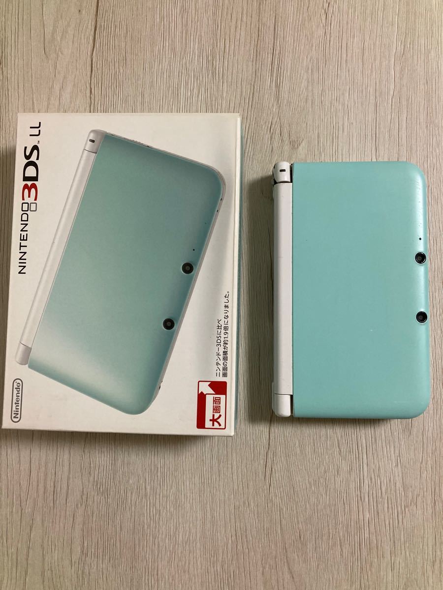 ニンテンドー3DS LL ミント×ホワイト 中古品 ジャンク品