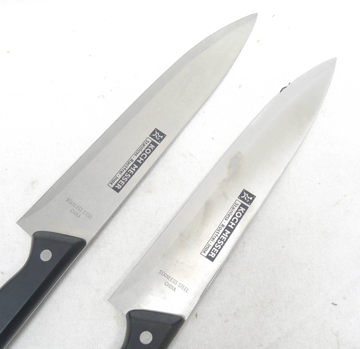 ▲【R407-D75】KOCH MESSER 包丁 2本 料理庖丁 刃渡り約22㎝_画像2