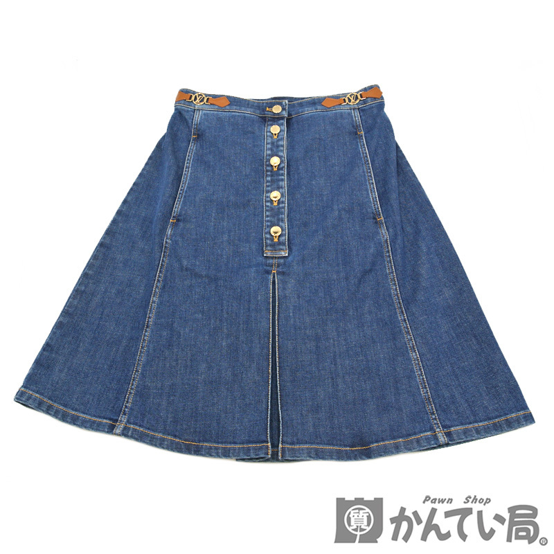 ルイヴィトン デニムスカート 38サイズ LOUIS VUITTON www