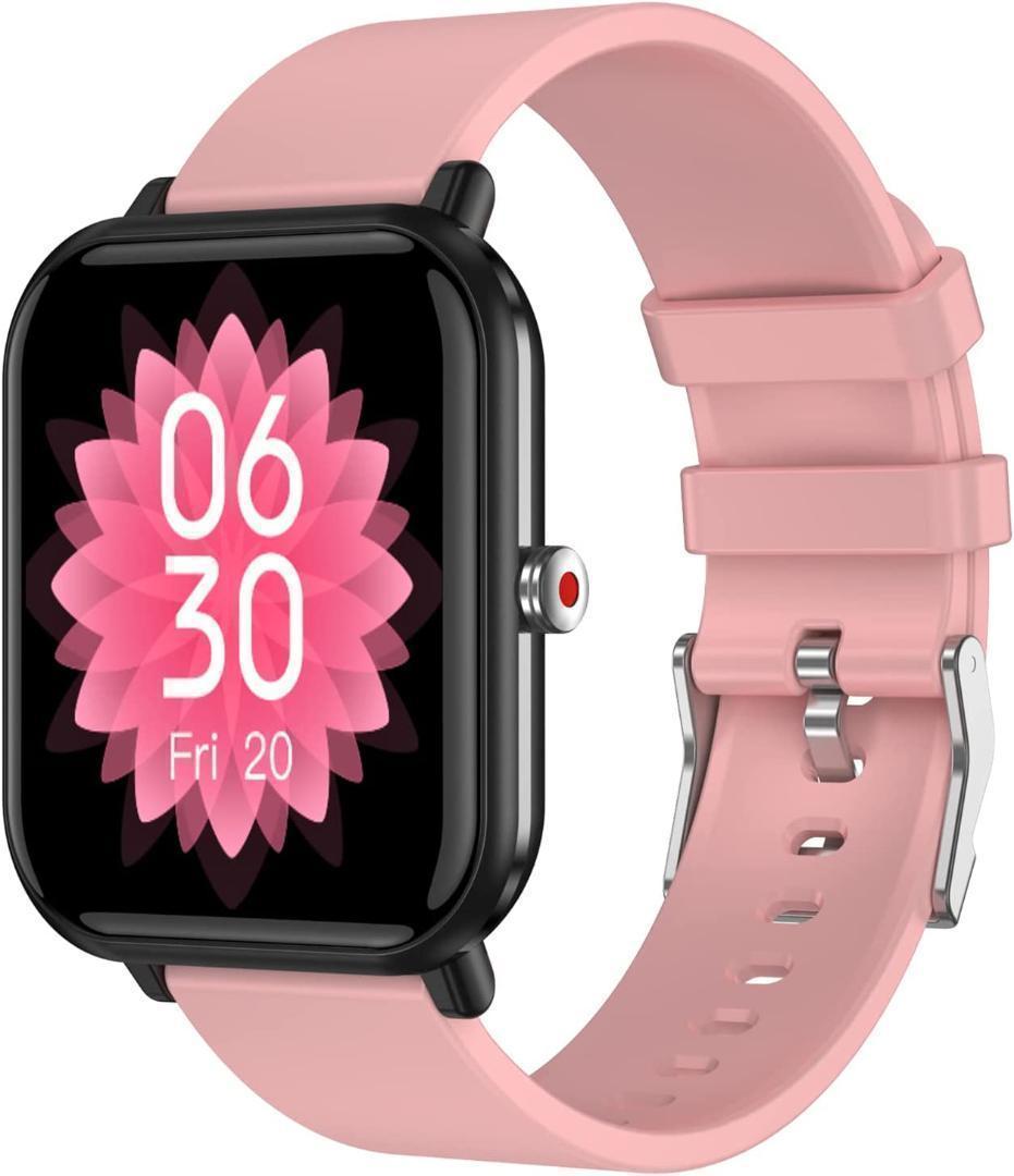  smart watch lady's 1.7 -inch large screen IP68 waterproof ( pink )..