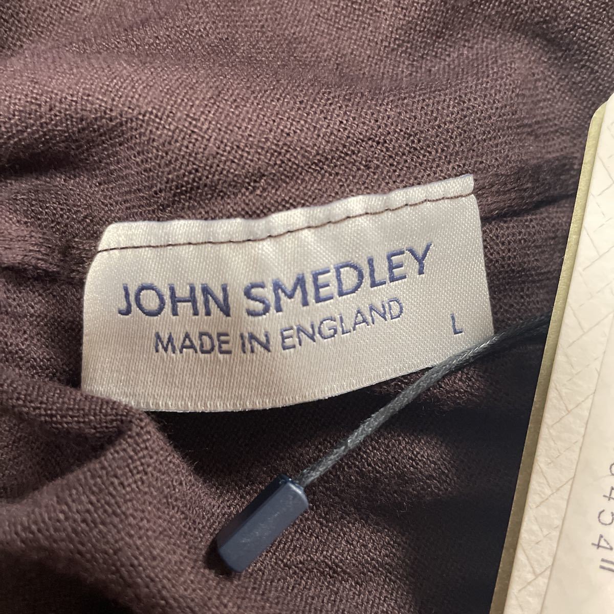 新品未使用 ジョンスメドレー モックネックニット Lサイズ JOHN