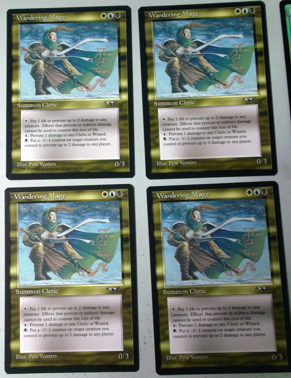 ＭＴＧ/英語/4枚セット/Wandering Mage/アライアンス/レア