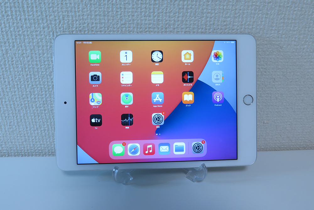 iPad mini 4 Wi-Fi+Cellular 64GB MK732J/A AU SIMフリー 中古ジャンク品 (1)_画像1