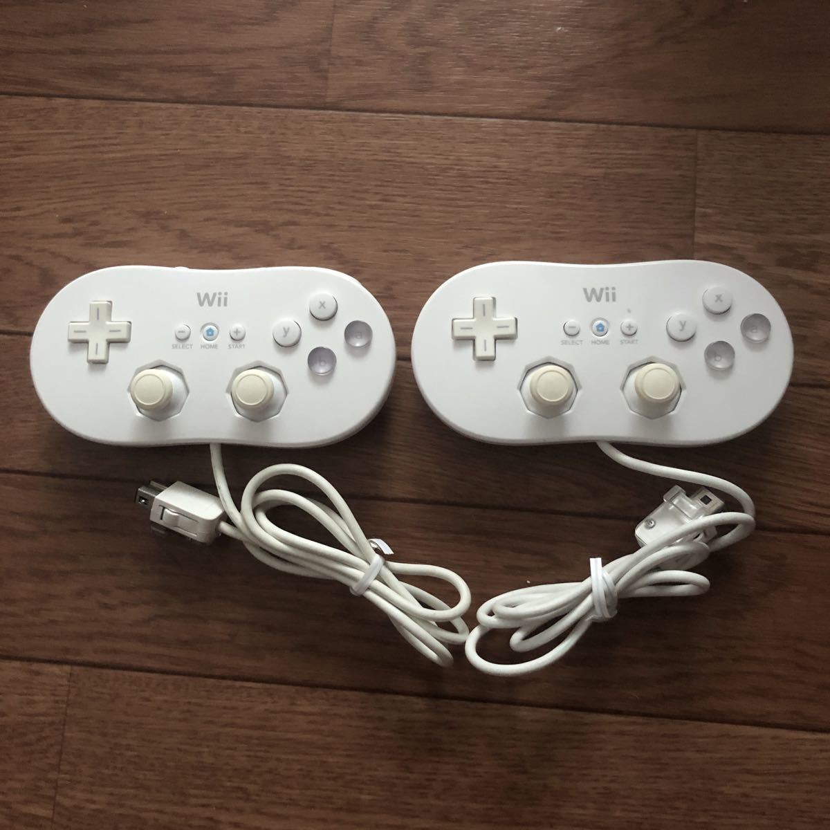 Wii クラシックコントローラ 白 2個セット 簡易動作確認済