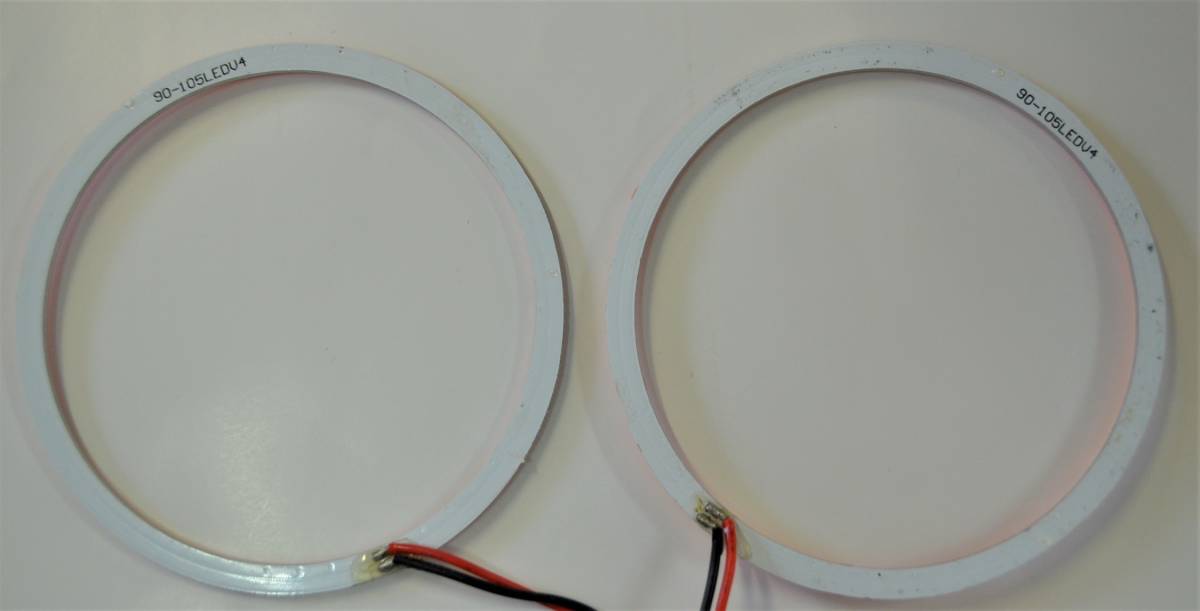  free shipping *LED* surface luminescence lighting ring * blue *2 pieces set *110mm* new goods * not yet installation * reality goods limit 