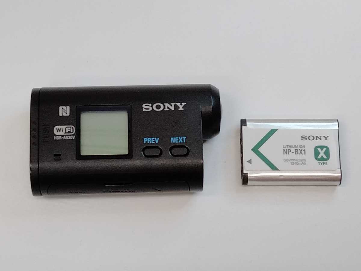 【新品級】超美品 ソニー アクションカム HDR-AS30 本体 バッテリー カメラ ビデオ A40509