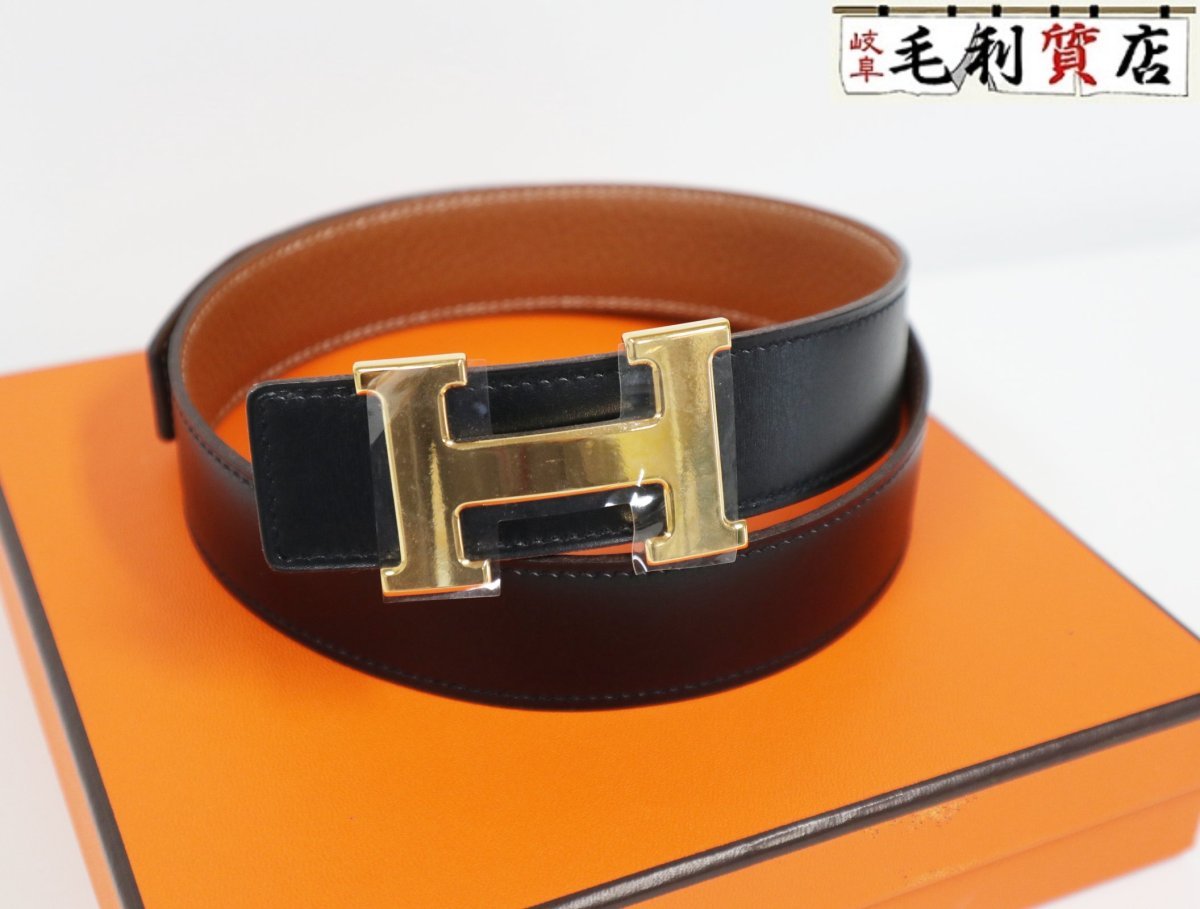 極美品!!エルメス HERMES ベルト コンスタンス クシュベル ボックス