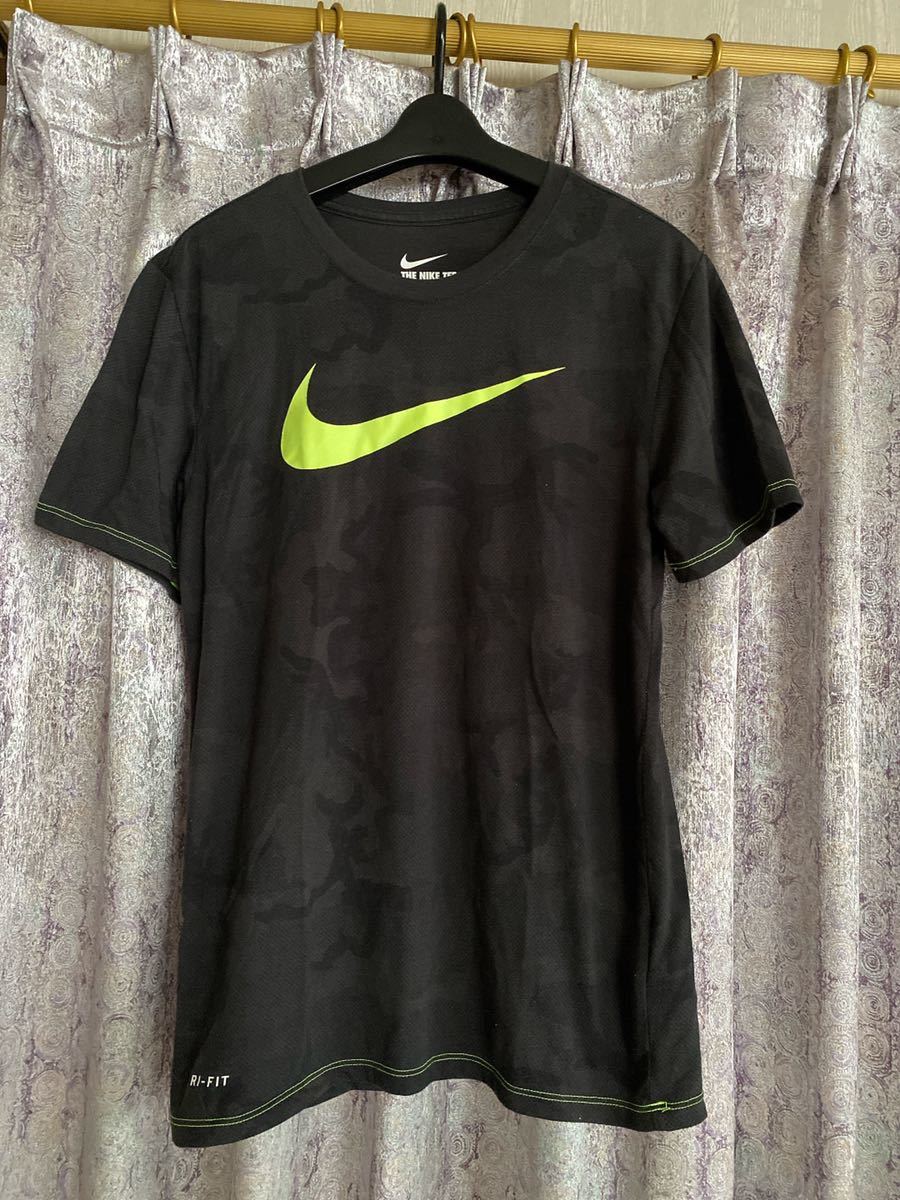 NIKE ナイキ 半袖Tシャツ Tシャツ Tee 白 メンズ S ナイキTシャツ ドライフィット DRY FIT 迷彩 アーミー トレーニング カモフラ カモ柄_画像1