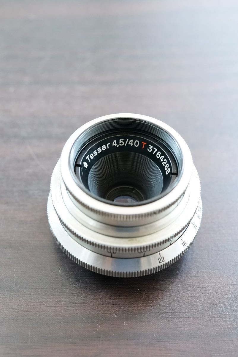 分解清掃済 初期型 Carl Zeiss Jena Tessar 40mm f4.5 M42 ツァイス