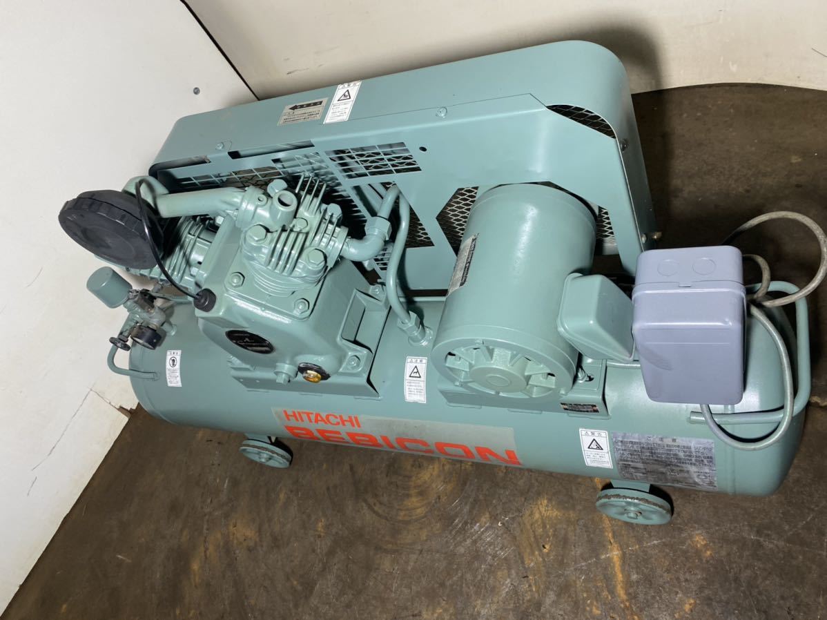 日立ベビコン 小型空気圧縮機 2.2P-9.5VA5 2.2KW3馬力200V 50Hz 日立ベビコン 小型空気圧縮機 2.2P-9.5VA5 2.2KW3馬力200V 50Hz