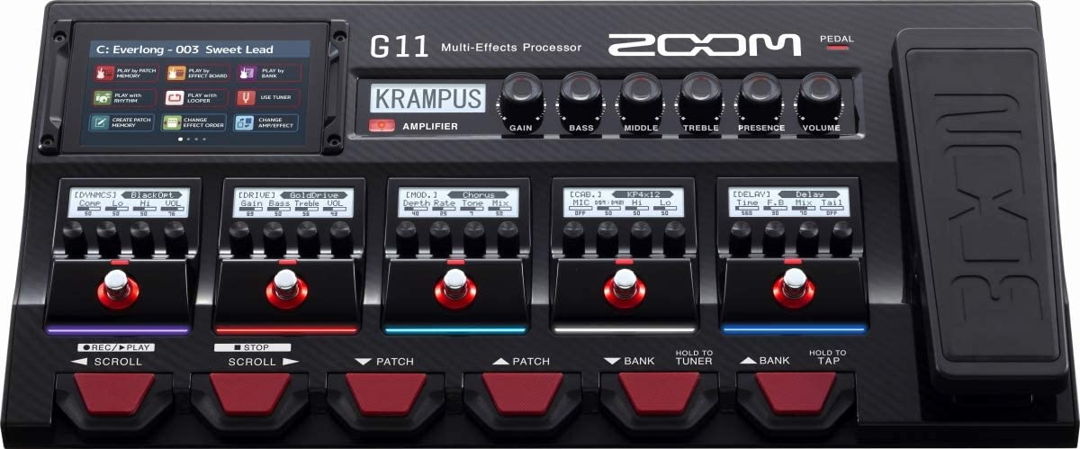 ZOOM ズーム ギター用エフェクター/IRローダー機能搭載 タッチパネル