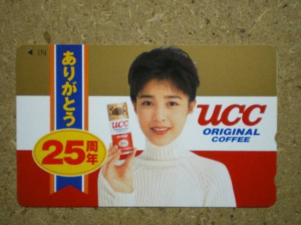 kikut・菊池桃子 UCC カン コーヒー テレカ f_画像1