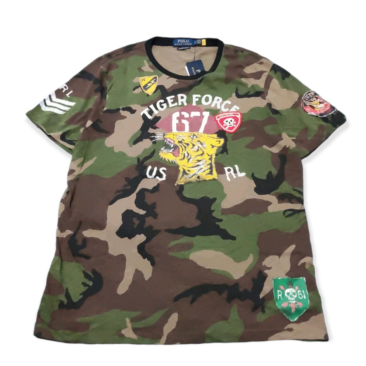 未使用品】ポロ ラルフローレン タイガーフォース カモ柄 リンガー