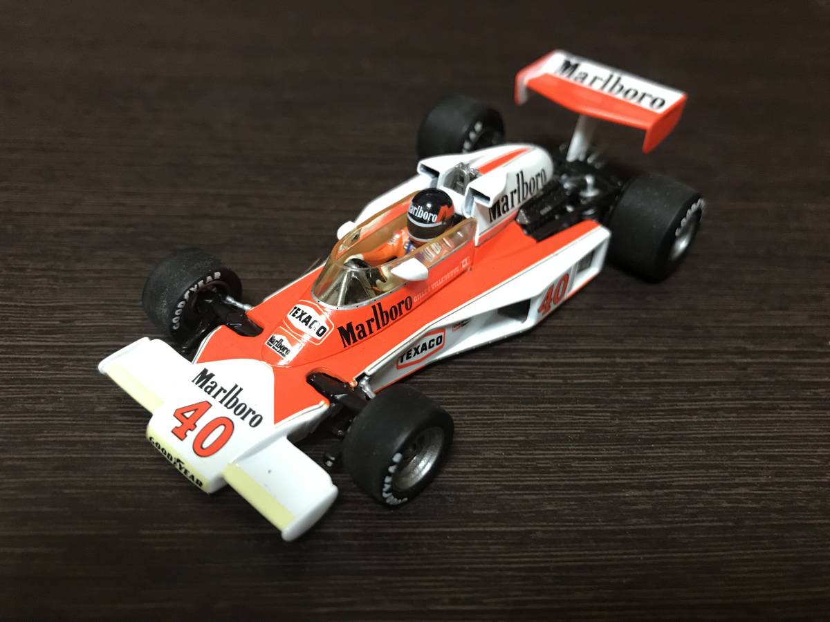 1/43 MINICHAMPS 【Marlboro】 マクラーレン・フォード M23 #40 G.ヴィルヌーブ イギリスGP 1977